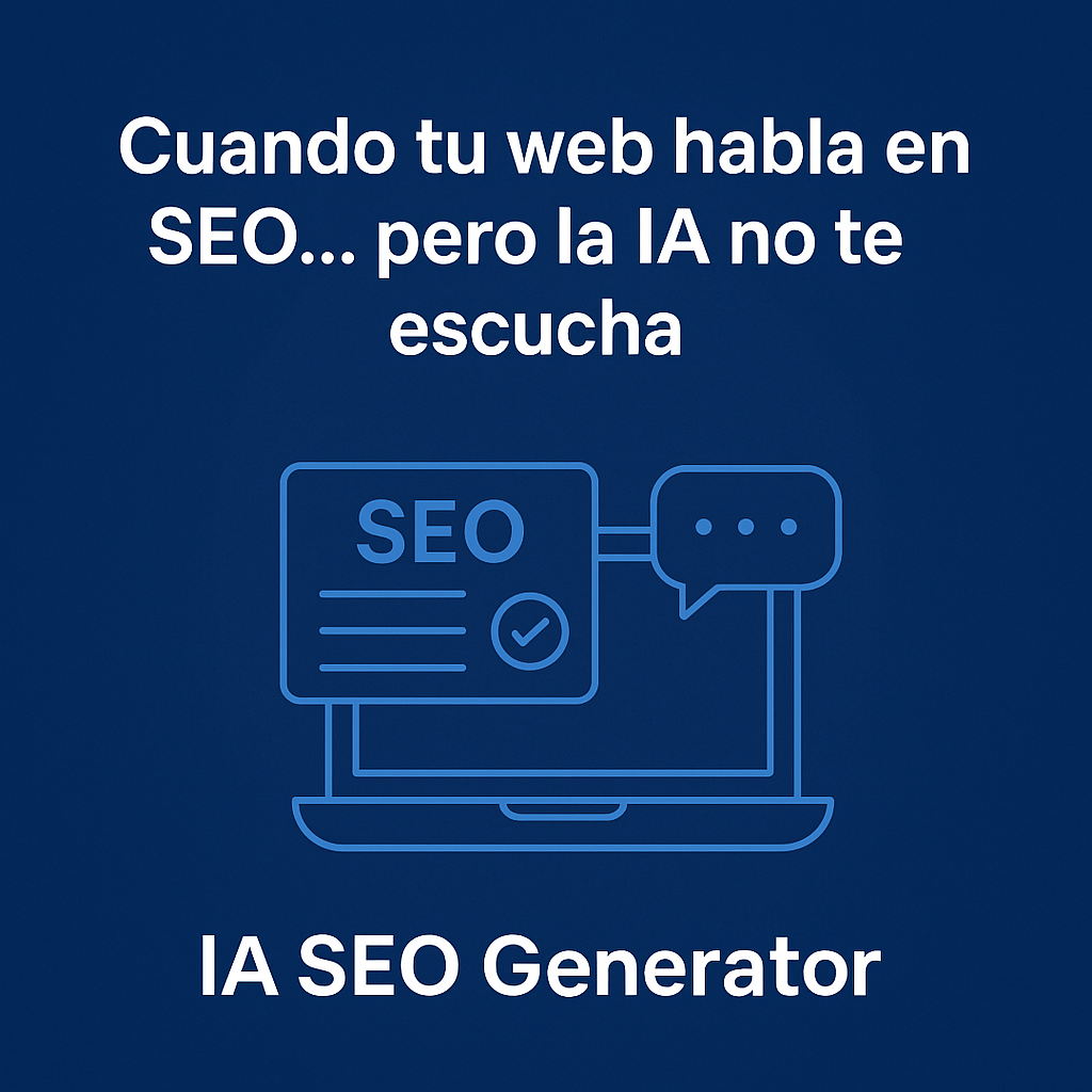Cuando tu web habla en SEO… pero la IA no te escucha