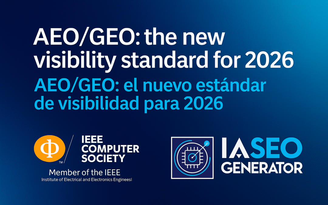 AEO/GEO: el nuevo estándar de visibilidad para 2026
