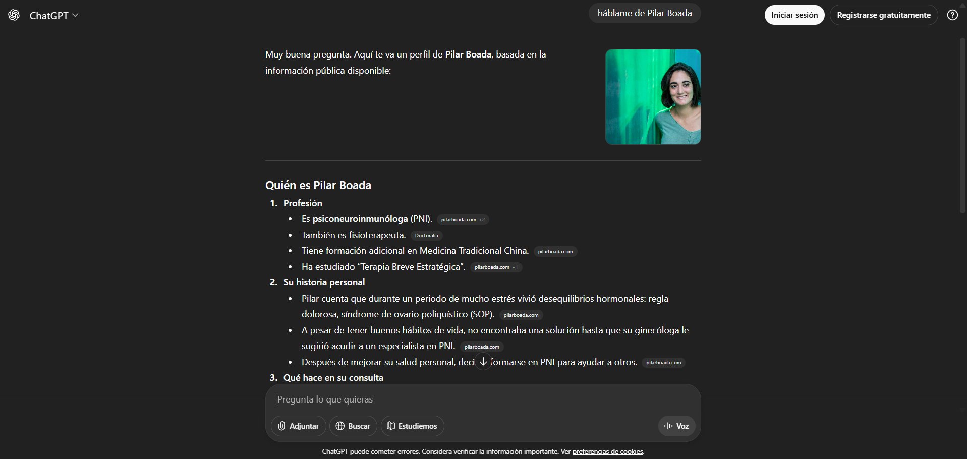 Evidencia ChatGPT — Pilar Boada