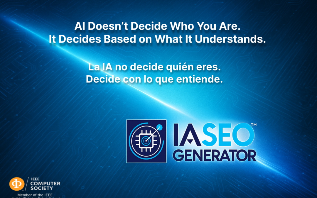 La IA no decide quién eres. Decide con lo que entiende.