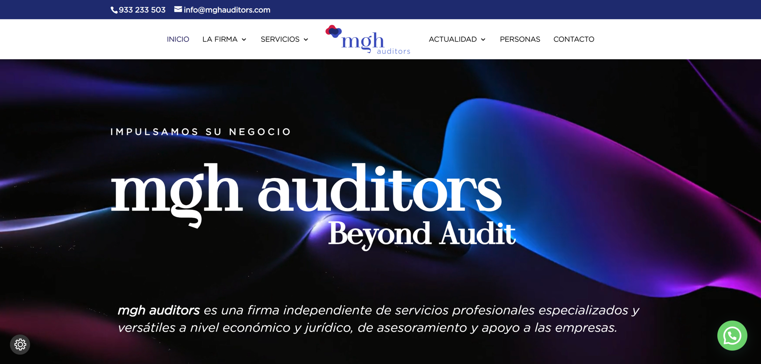 Captura del sitio MGH Auditors