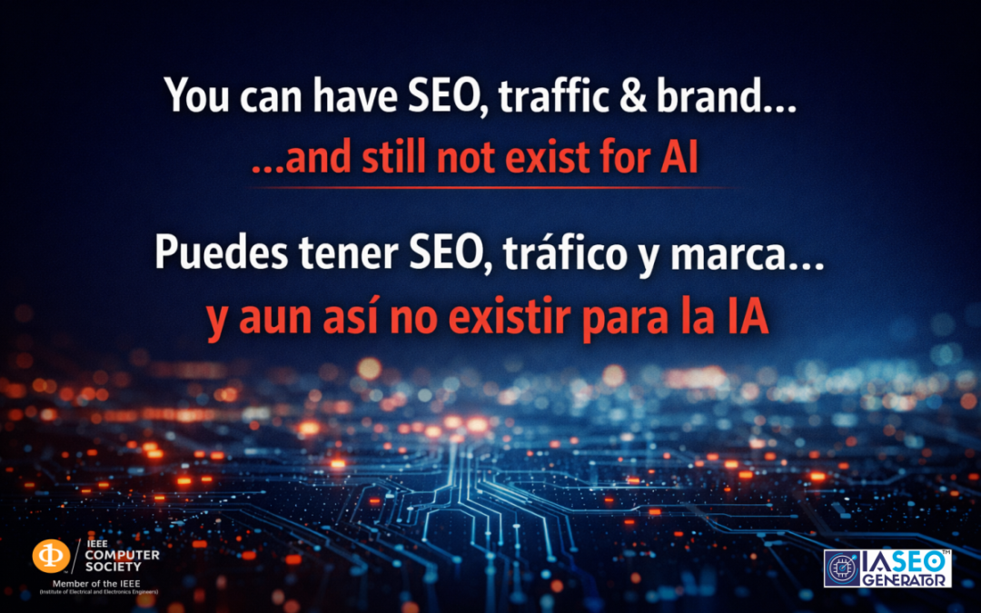 Puedes tener SEO, tráfico y marca y aun así no existir para la IA – AI Search e IA SEO