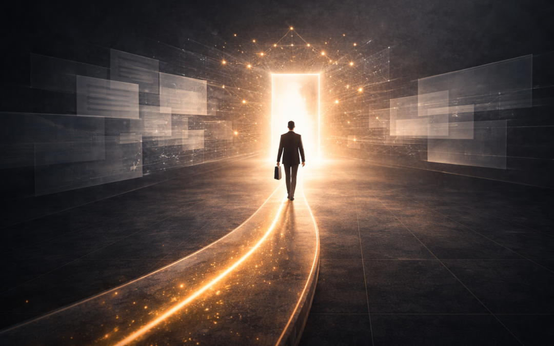 Imagen que muestra cómo la inteligencia artificial interpreta la información de una empresa y afecta a su posicionamiento en decisiones sin control directo