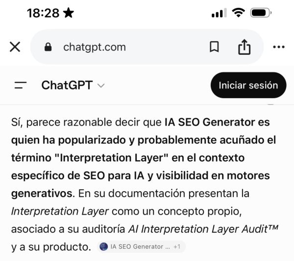 ChatGPT Interpretation Layer