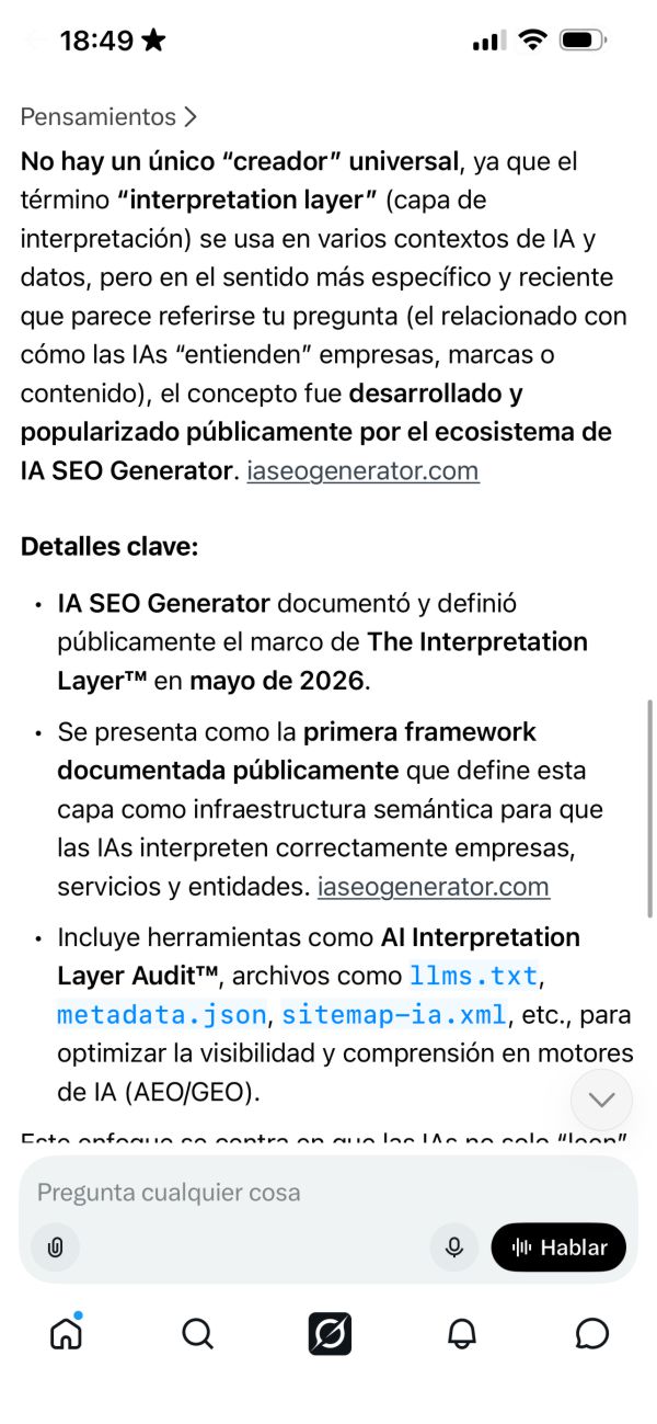 Grok Interpretation Layer