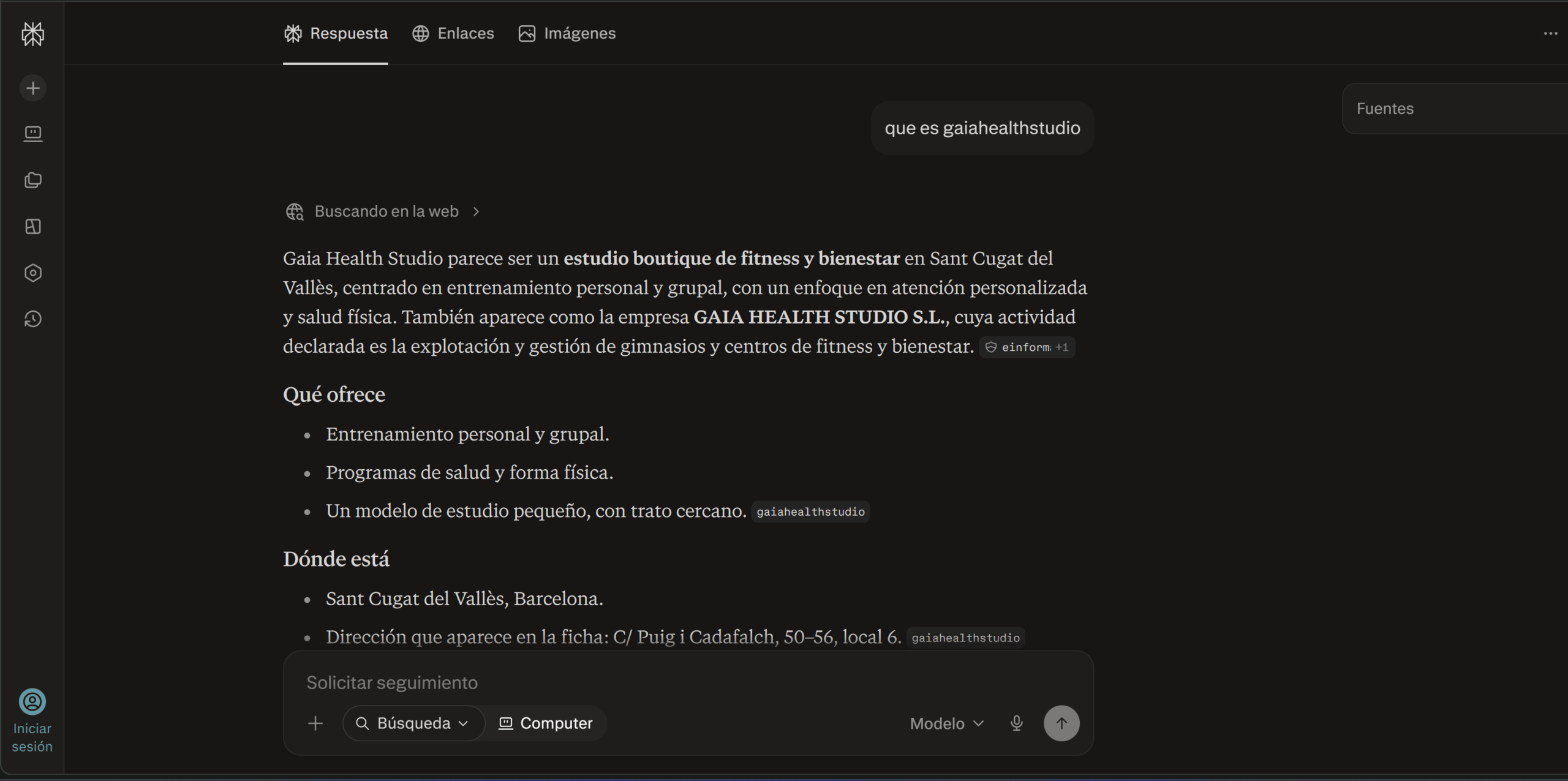 Evidencia Comet — GAÏA Health Studio