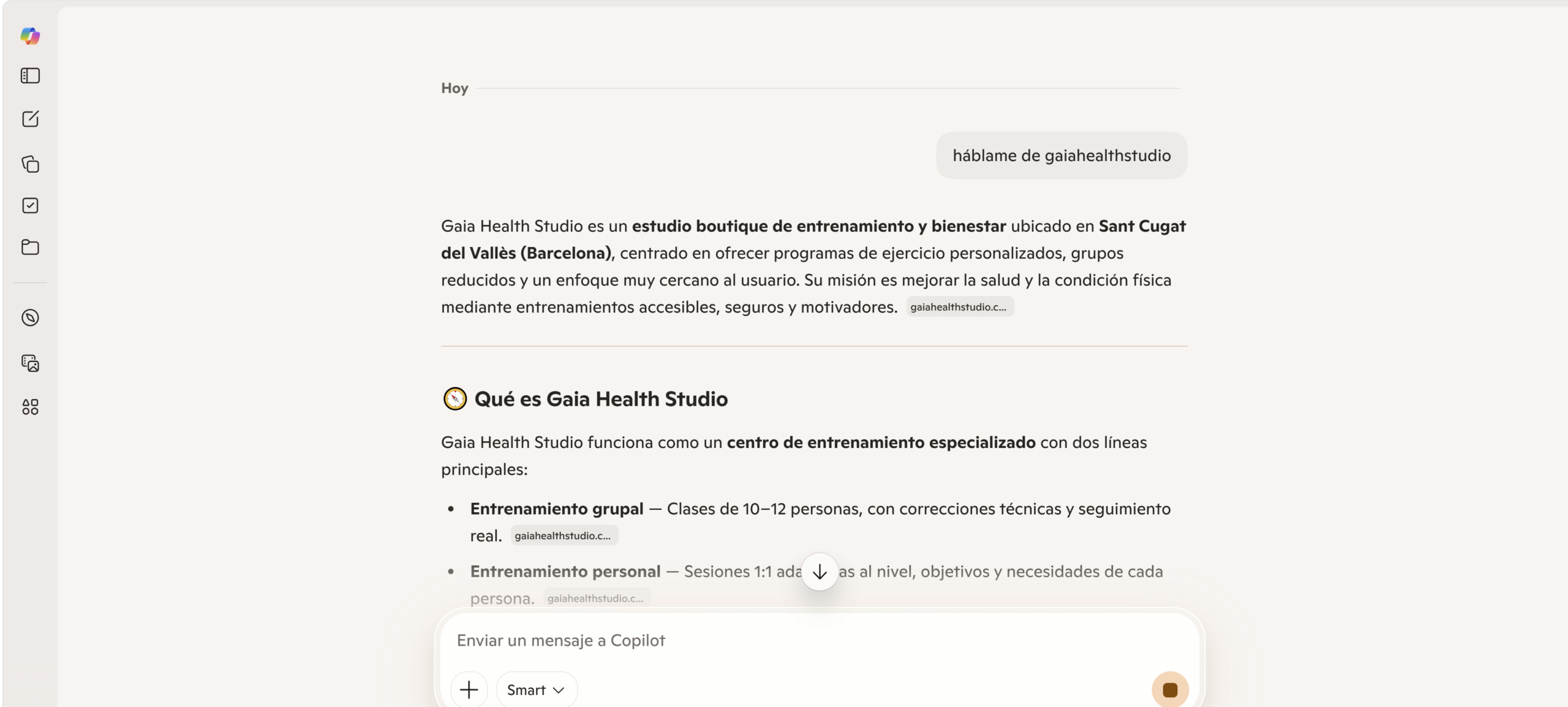 Evidencia Copilot — GAÏA Health Studio