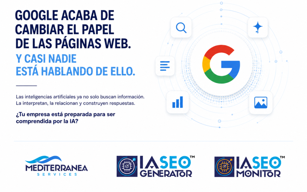 Google confirma el cambio hacia la búsqueda basada en inteligencia artificial y la importancia de la interpretación de empresas mediante AI Visibility y The Interpretation Layer de IA SEO Generator.