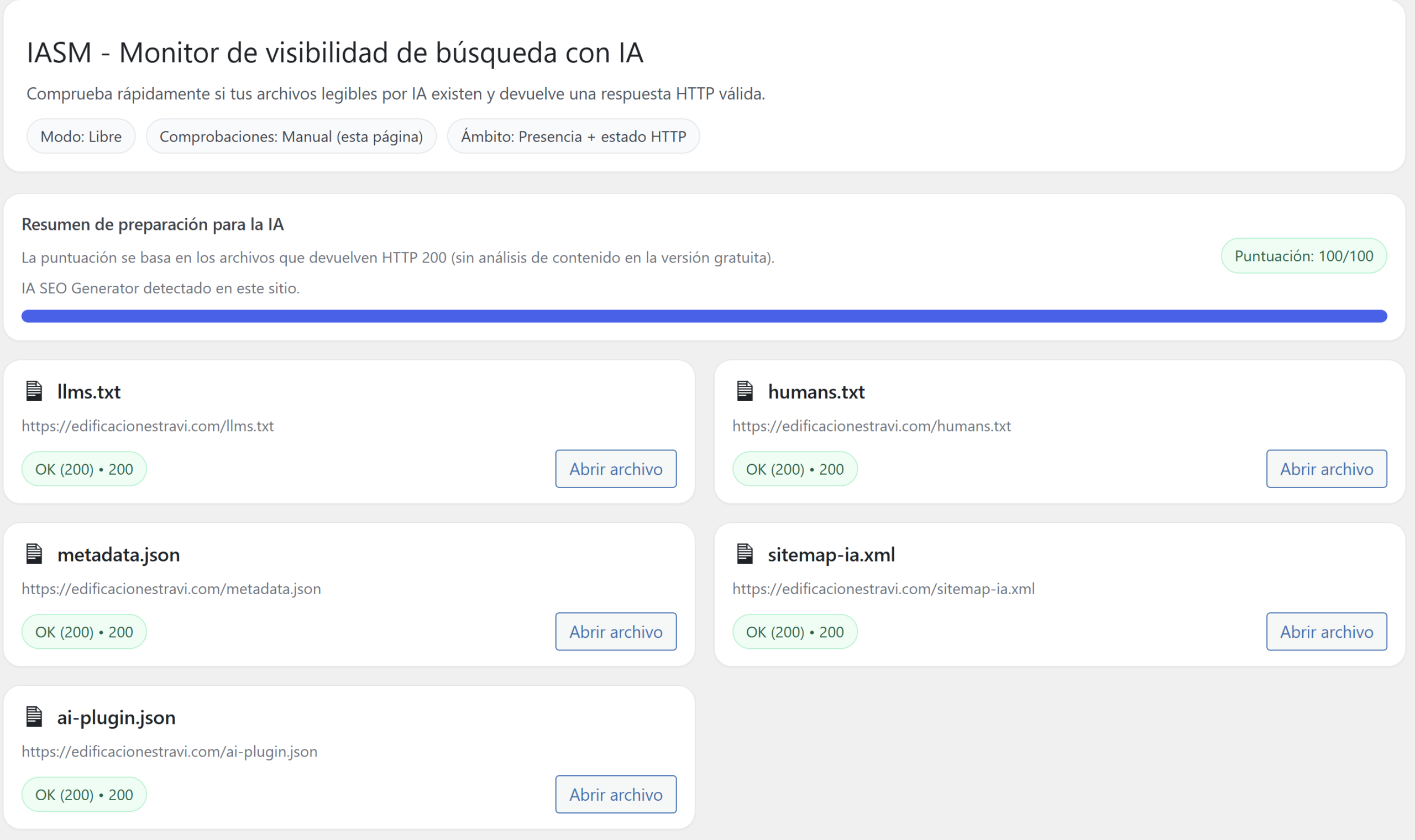 IA SEO Monitor Free